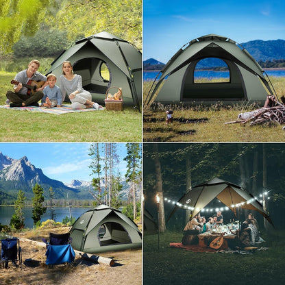 Automatisches Camping Zelt 2-3 Personen Pop Up Wasserdicht