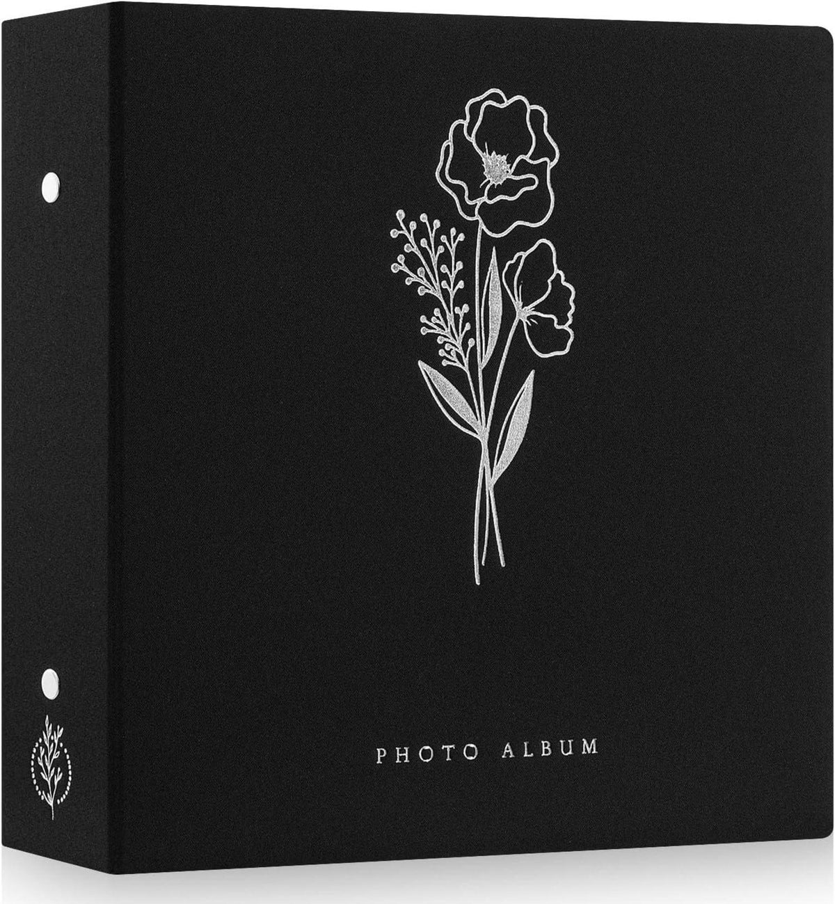 Fotoalbum 11x15 Leinen Einsteckalbum 600 Taschen Schwarz
