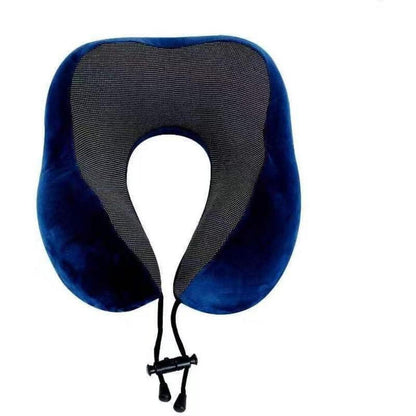 Memory Foam Reisekissen mit 360° Kopfstütze – Blau
