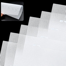 6x Kunststoff-Leinwand für Stickerei, 33,5x26cm, 7CT, Bastelzubehör