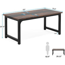 Moderner Computertisch 160x80 cm – Rustikal/Schwarz – Home Office Schreibtisch