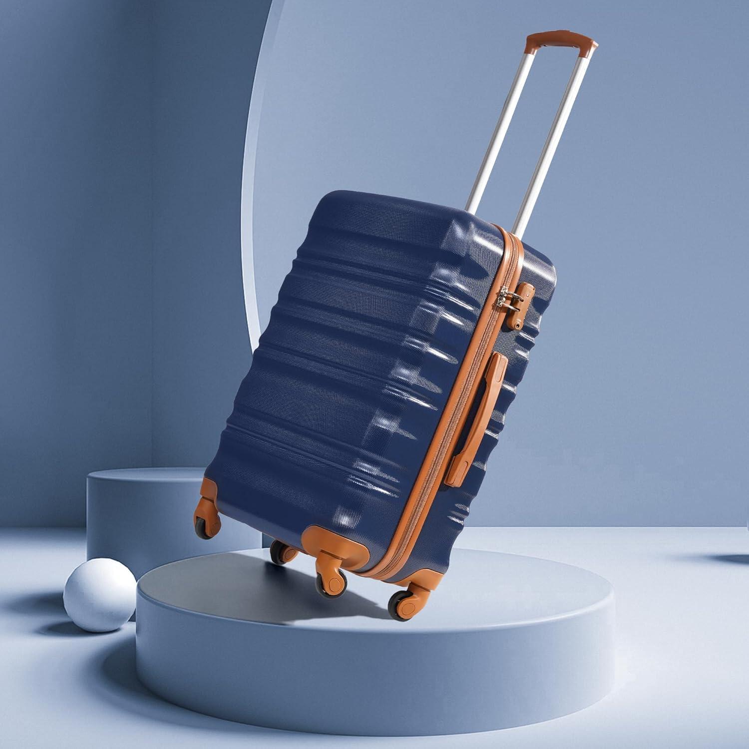 COOLIFE Hartschalen-Koffer Trolley Set TSA-Schloss 4 Rollen