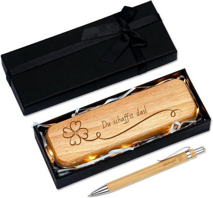 Sinseike Kugelschreiber Holzbox Gravur Geschenkbox Kollegen Freunde