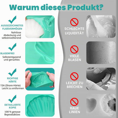 Silikonkautschuk 9kg - Flüssig Silikon für Harzformen & Basteln