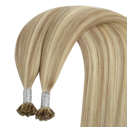 Blond Echthaar Bondings – Remy Haare 40cm #16/22