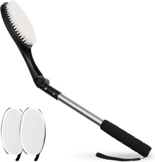 3er Set Rückenbürste mit Applikator Pads Badebürste langem Stiel