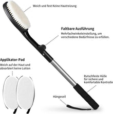 3er Set Rückenbürste Körperwäsche Lotion Applikator