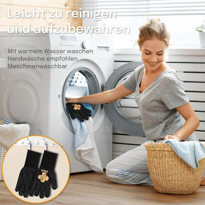 Grillhandschuhe Hitzebeständig bis 800 Grad Grill Zubehör