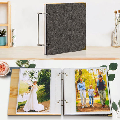 Schreibtisch Fotoalbum 13x18 Holz Fotorahmen Aufstellen 60 Fotos
