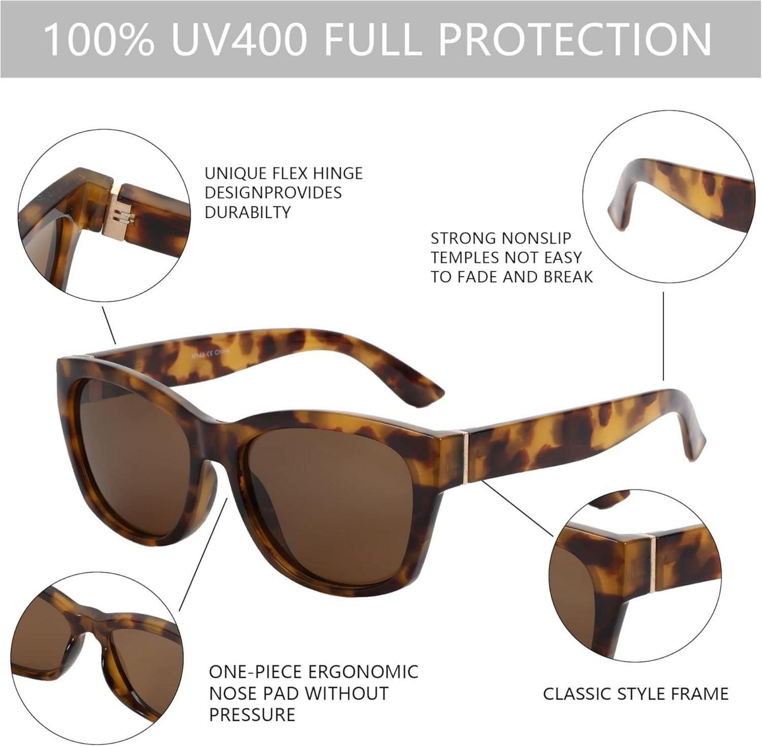 Cat Eye Sonnenbrille Damen polarisiert Vintage Retro UV-Schutz