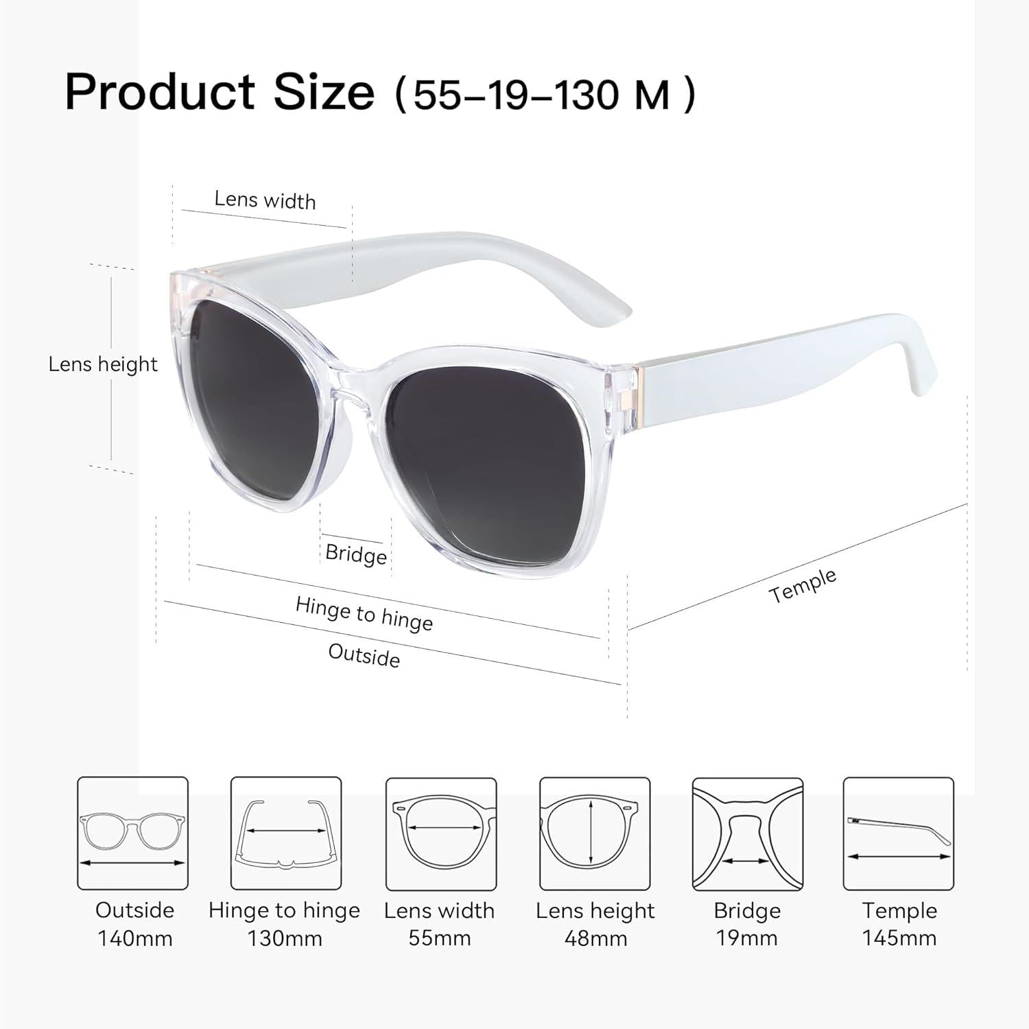 Vintage Cat Eye Sonnenbrille - Polarisiert, UV400, Retro Shades
