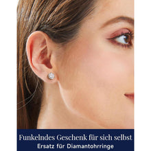 Moissanit Ohrringe Silber 925 Ohrstecker 1-4 Karat Diamant