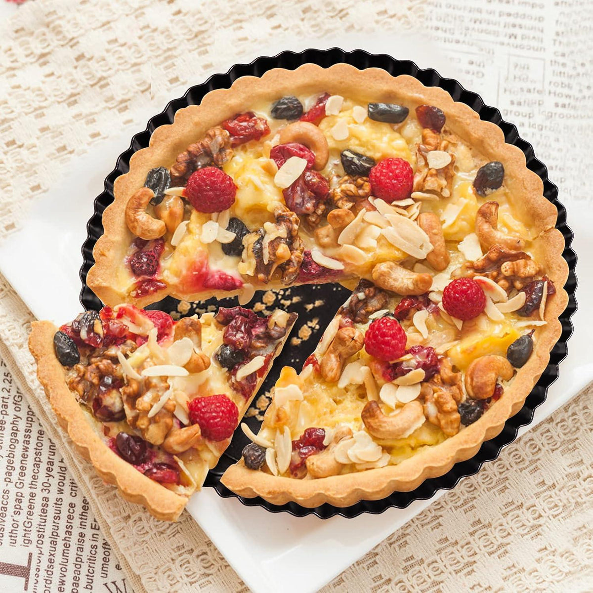 Tarteform 24cm Quicheform mit Hebeboden Obstkuchenform