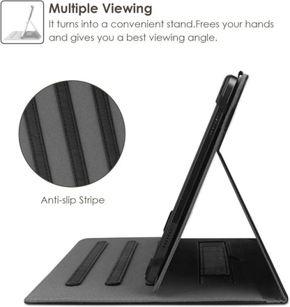 Universal Tablet Hülle: PU Leder Stand Folio Case für 9-10.5 Zoll Tablet - MBL Blue