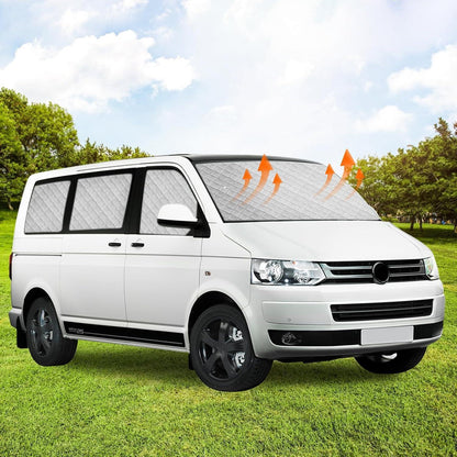 Sonnenschutz Auto Frontscheibe VW T5 T6 Kurzachse 8tlg. Set