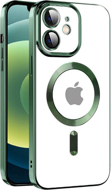 Magnetische iPhone 11 Hülle MagSafe Stoßfest Anti-Vergilbung Grün