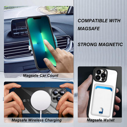Magnetische iPhone 11 Pro Max Hülle MagSafe stoßfest Anti-Vergilbung