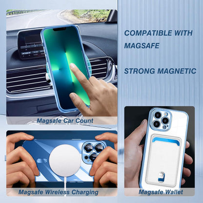 Magnetische Hülle für iPhone 12 Pro, Schlanke Stoßfeste MagSafe
