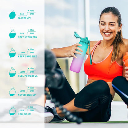 Sport Trinkflasche 1L BPA freie Wasserflasche Outdoor Fitnessstudio
