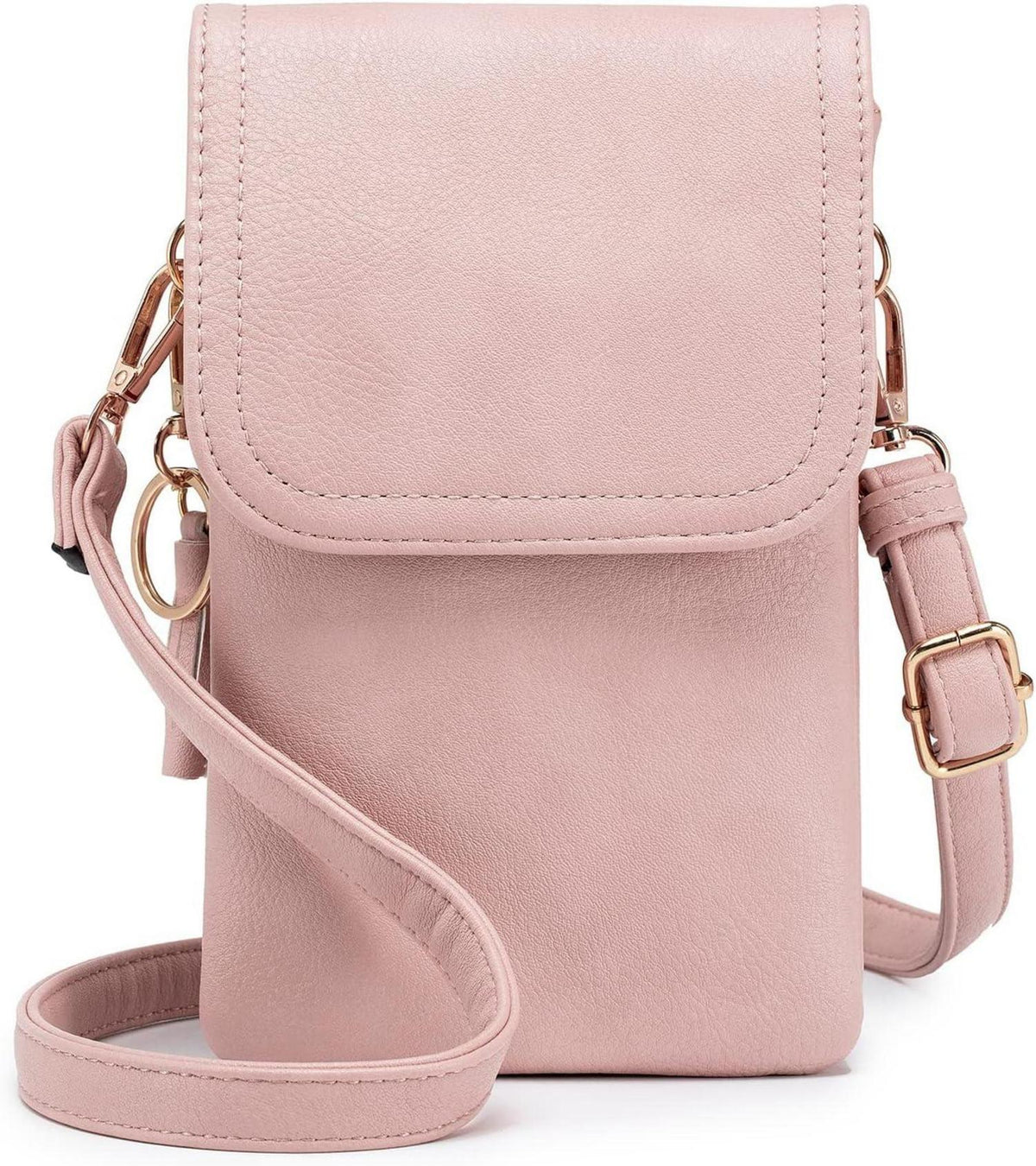 Handy Umhängetasche Damen PU Leder Designer Schwarz