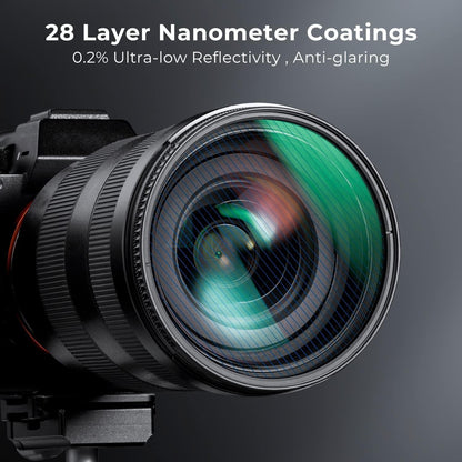 Anamorpher Effektfilter 72mm mit blauen Streifen