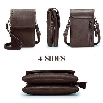 Roulens kleine Damen Handy Umhängetasche PU Leder Designer