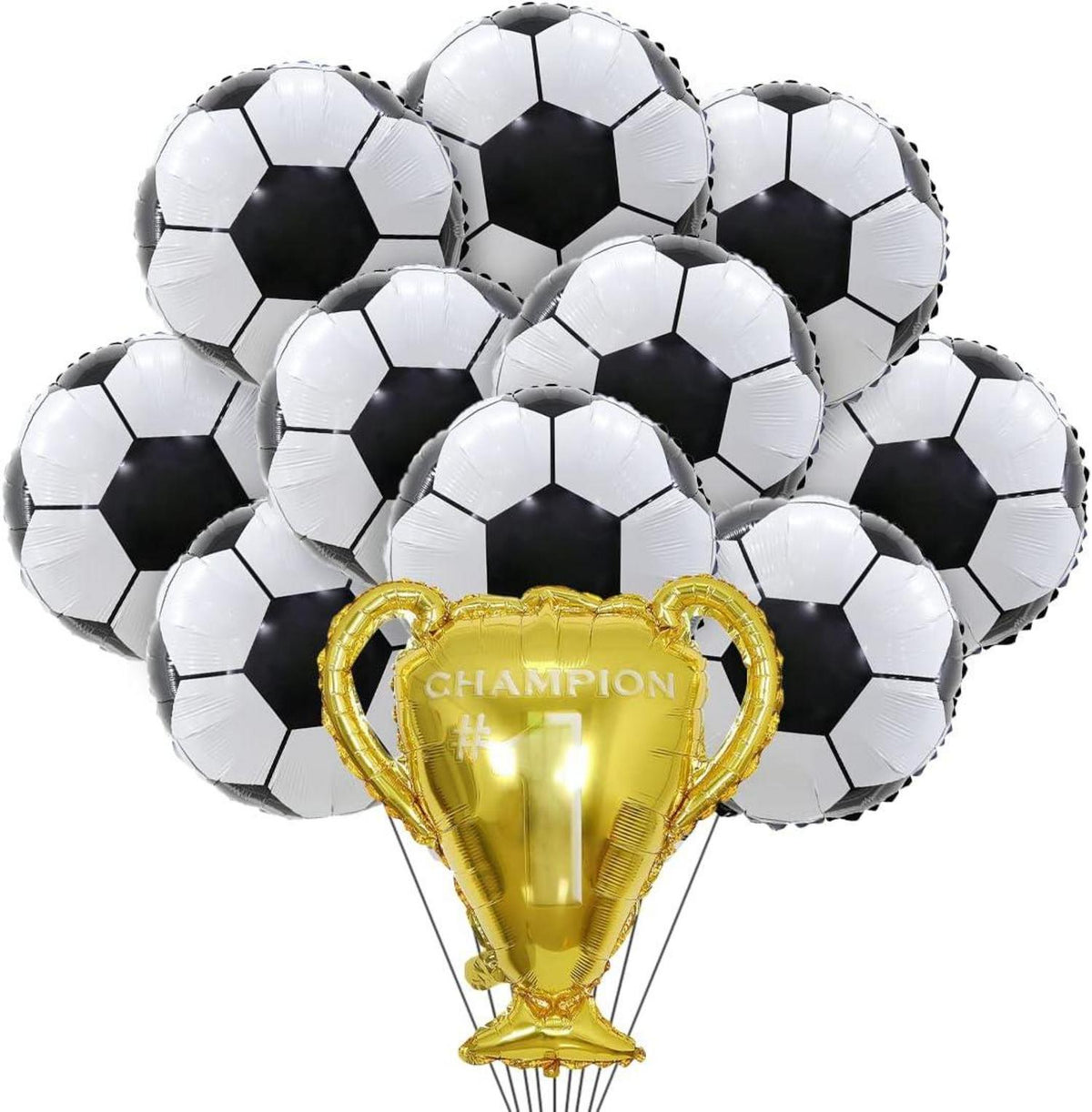 Fussball Party Dekoration Luftballons Trophäe Folienballons für