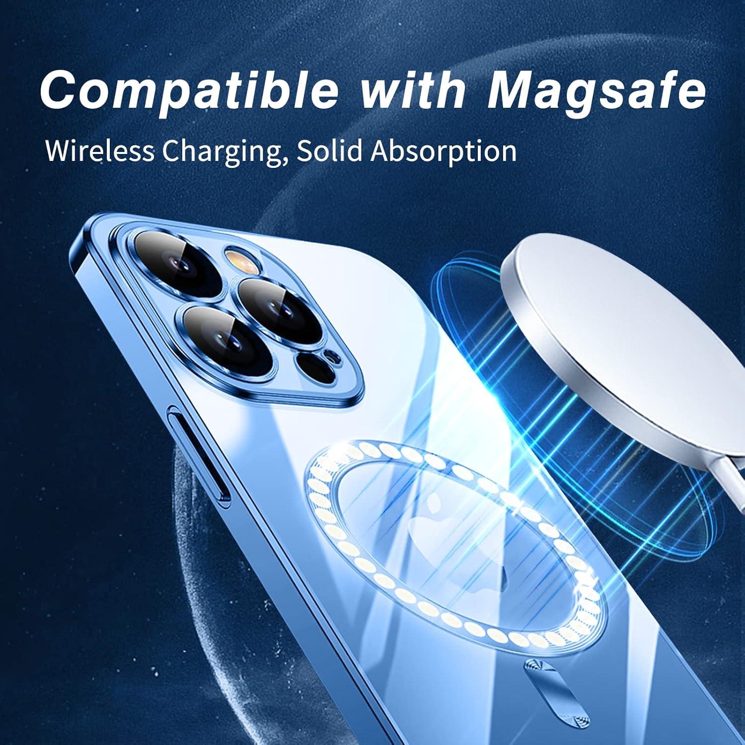 Klare Magnetische Hülle iPhone 11 Pro Max Schutzhülle Blau