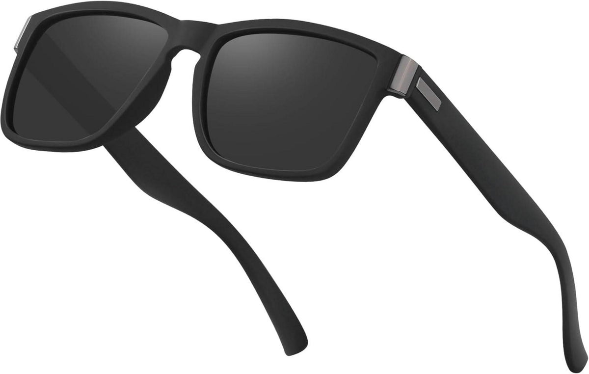 Polarisierte Sonnenbrille Herren Schwarz UV400 Polarisiert Sunglasses