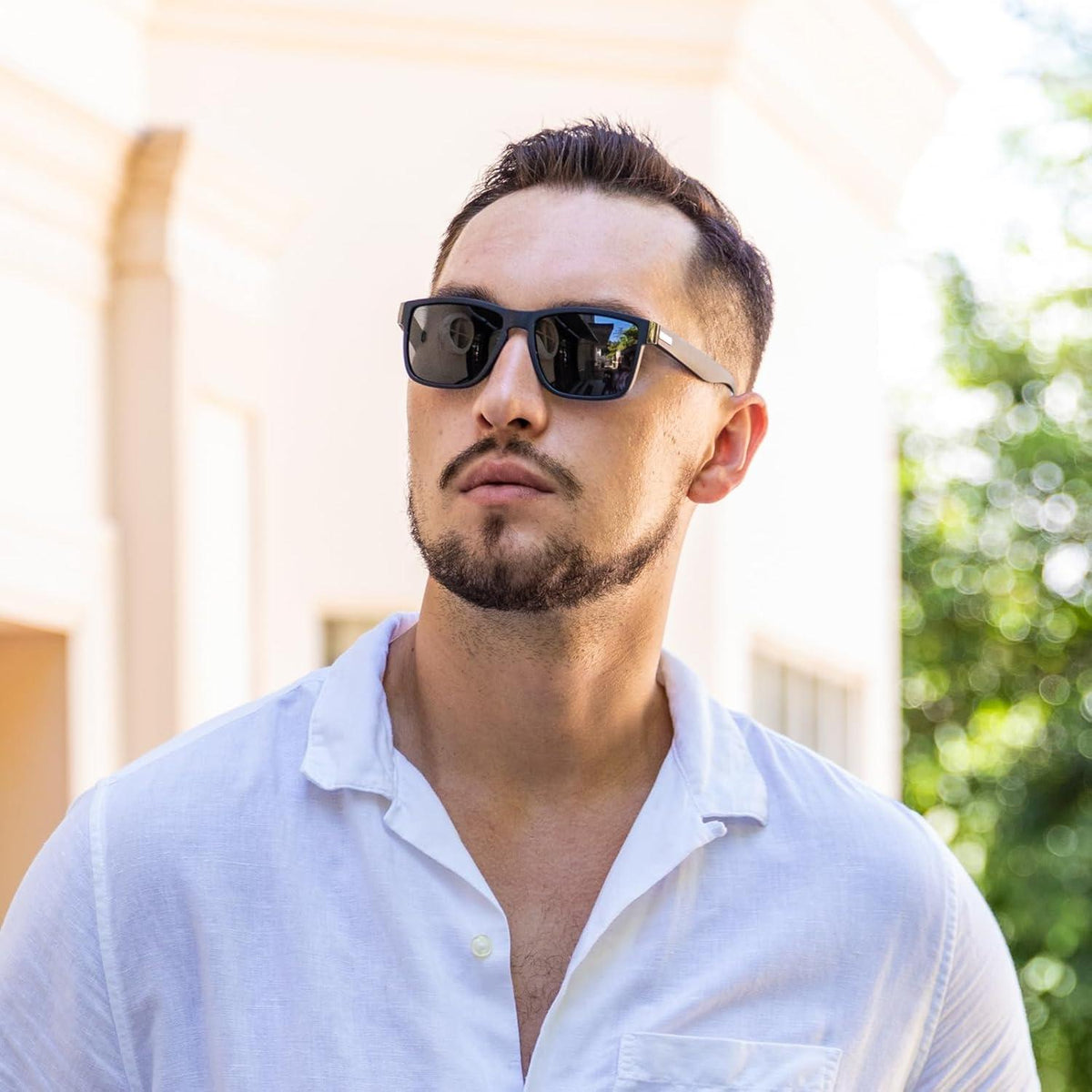 Polarisierte Sonnenbrille Herren Schwarz UV400 Polarisiert Sunglasses