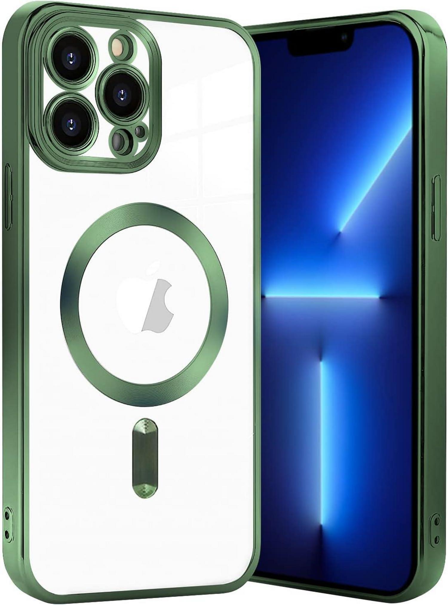 Klare Schlanke iPhone 11 Pro Hülle mit MagSafe-Green