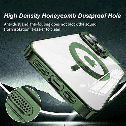 Klare Schlanke iPhone 11 Pro Hülle mit MagSafe-Green