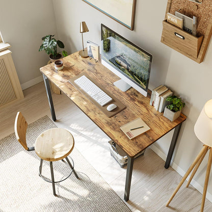 Kleiner Schreibtisch 100x48cm Braun Industriedesign Büro Arbeitszimmer