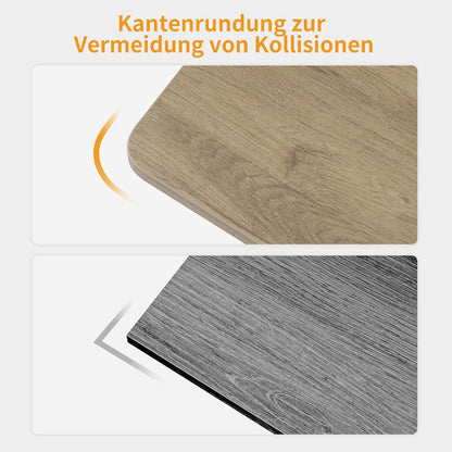 Modern CubiCubi Schreibtisch 80x40 cm, Computertisch, Stabil, Espresso