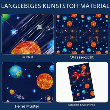 Astronauten Tischdecke Geburtstag Party Wasserdicht 130x220cm