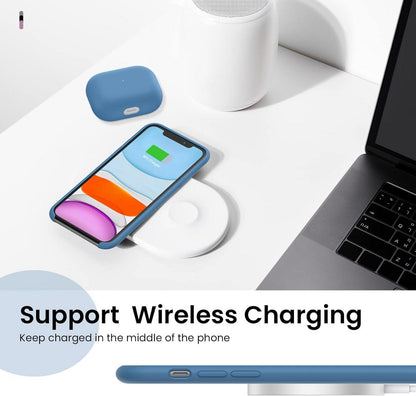 iPhone 11 Silikon Case Ultra Dünn Flüssig Schutz Blau 6,1 Zoll
