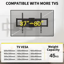 TV Wandhalterung Schwenkbar 37-75 Zoll Neigbar Ausfahrbar