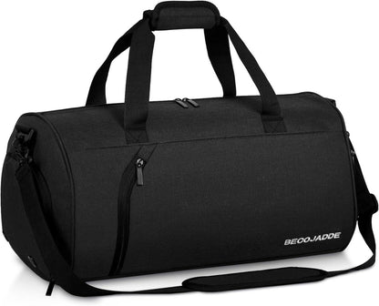 Sporttasche Damen Herren 35L Reisetasche Duffel Bag Schwimmen Schwarz