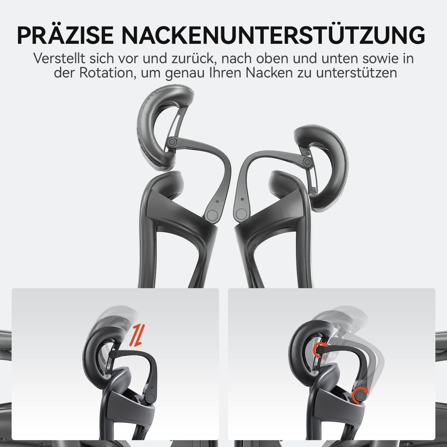 Ergonomischer Bürostuhl SIHOO Doro C300 mit 3D-Armlehnen & dynamischer