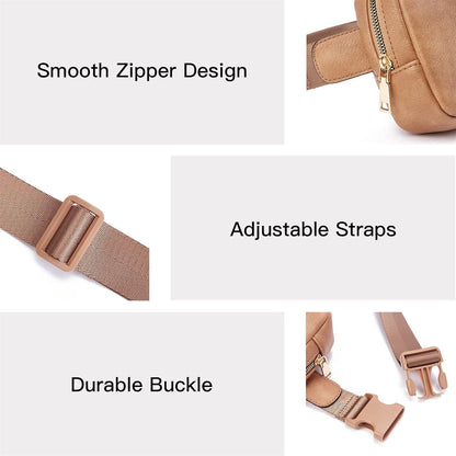 Telena Damen Bauchtasche Crossbody Umhängetasche Stylisch Klein Gürteltasche