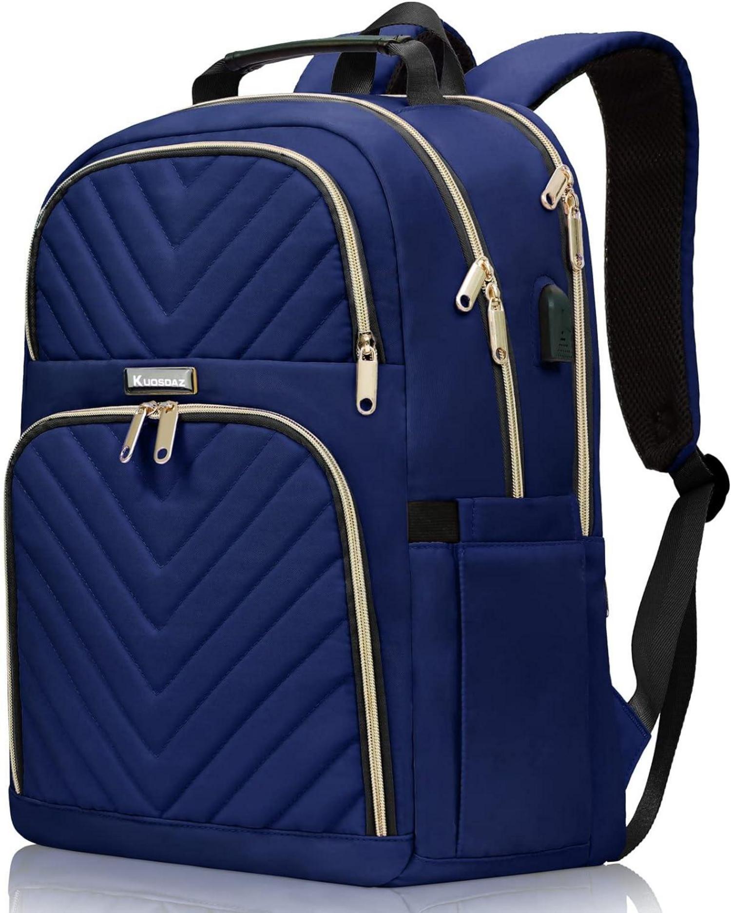 15,6 Zoll Damen Rucksack mit USB Ladeanschluss und