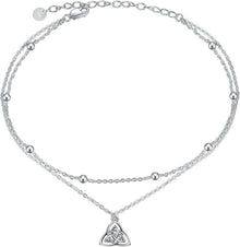 Sterling Silber Fußkettchen mit Gänseblümchen/Böses