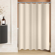 Duschvorhang Beige Antischimmel Wasserabweisend Waschbar Polyester