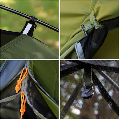 Night Cat Campingzelt 1-2 Person wasserdicht Rucksackzelt Leichtgewicht