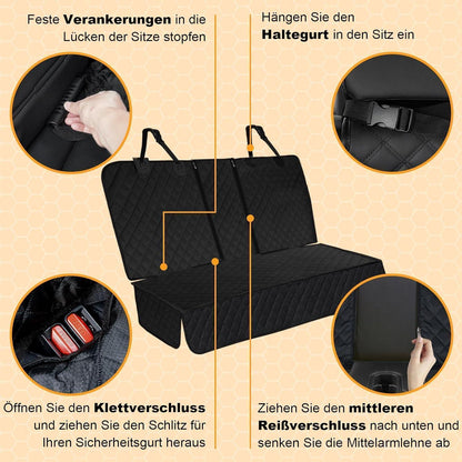 Hundedecke Rücksitz Wasserdicht Rutsch Kratzfeste Rückbank
