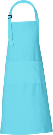 Kochschürze Baumwolle 3 Taschen 88x69 cm Aqua