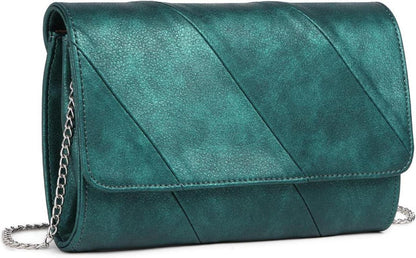 Stylische Damen Clutch Schultertasche groß Party Hochzeit