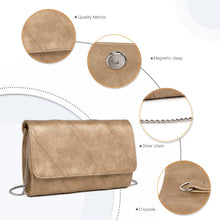 Damen Clutch Tasche Schulter Crossbody Abendtasche Gold
