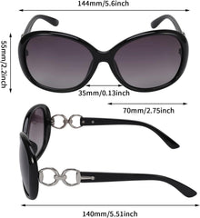 3er Set Große Polarisierte UV400 Sonnenbrillen für Damen