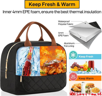 Isolierte Lunchtasche für Frauen und Männer - Auslaufsicher